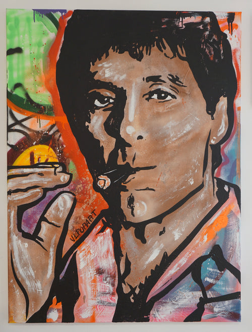 Graffiti Scarface - Canvas